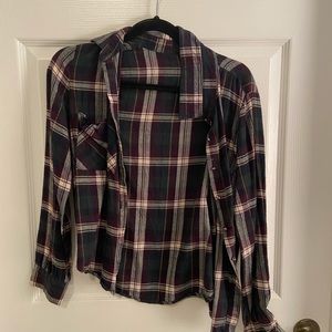 cropped flannel